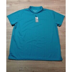 Ping Pong Tech Polo Shirt Mens Sz 3XL Blue Table Tennis Pullover Golf Pro Adult*